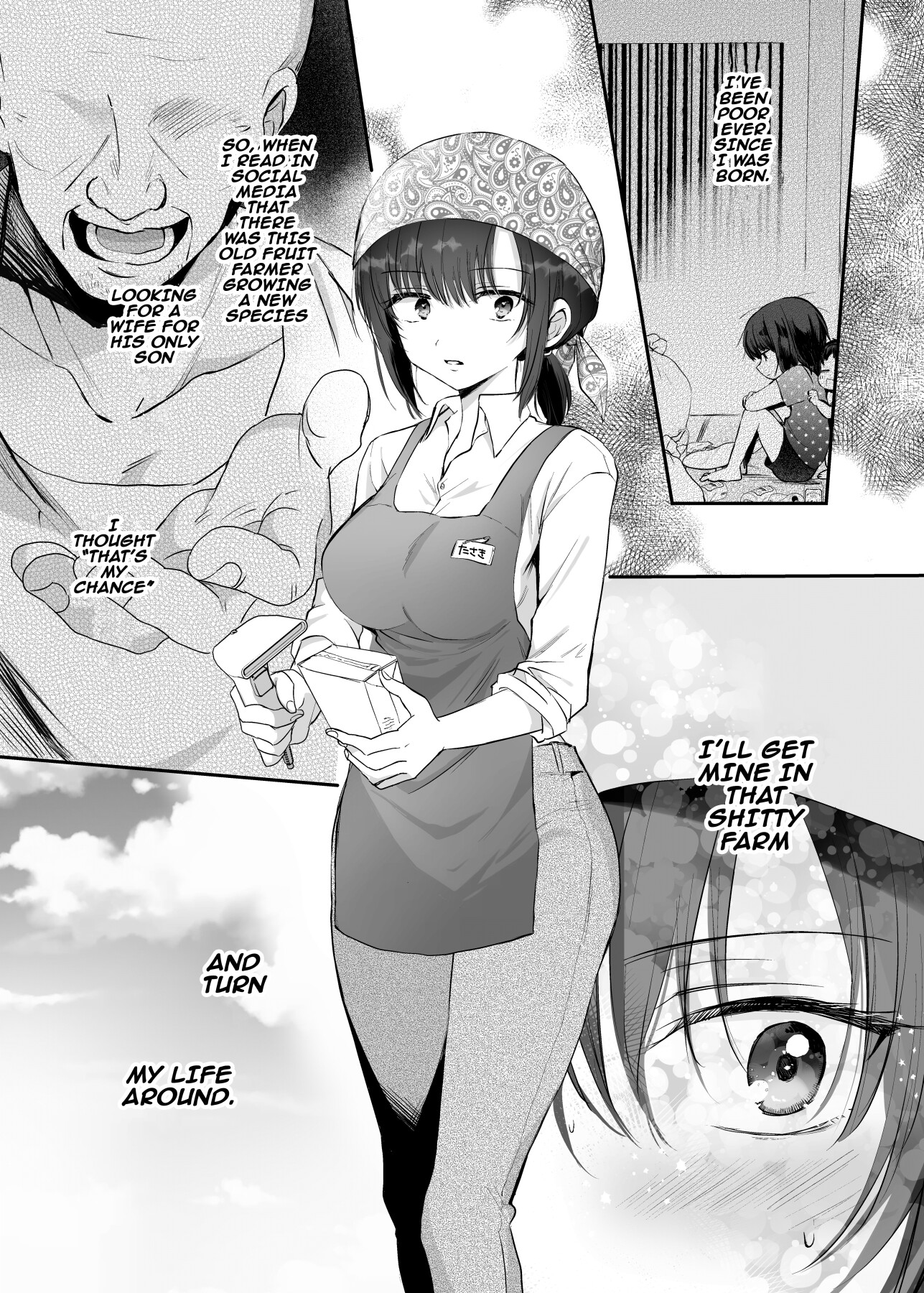 Hentai Manga Comic-Use Your Huge Tits To Rise Up! ~ The Netorare Daily Life In a Farming Village Of A Poor Wife vs A Perverted Father In Law ~-Read-3